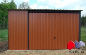 Garaż blaszany 4x6 brama podnoszona