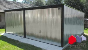 6x5 garaż z blachy ocynkowanej ogniowo