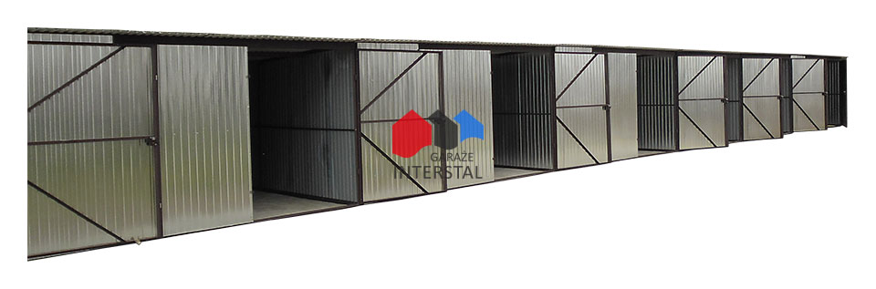 garaże szeregowe ocynkowane