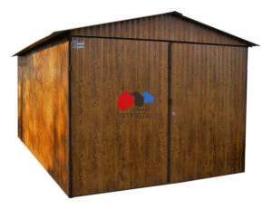 Garaże blaszane drewnopodobne